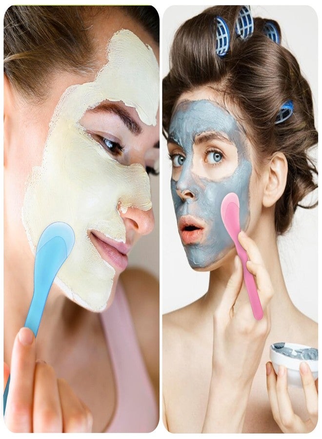 Hariendny 6Pcs 5inch Makeup Scoops 5 Color Plastic Beauty Spoon Facial Cream Brush Cosmetic Spatula Mask Mixing Spoon Reusable Facial Skin Care Tools for Lotions Moisturizers DIY Cream Mixing and Sampling - Image 4